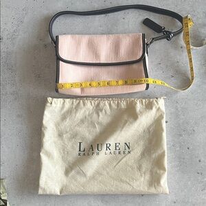 Lauren Ralph Lauren Blush and Black Crossbody Bag